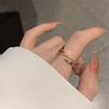 Anillo para Uñas de Lujo Súper Brillante Multicapa con Diamantes Completos para Mujer Moda Ins Estilo Frío de Alto Nivel Anillo Abierto Anillo Personalizado