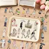 Serie Momento Diario Pegatinas de personajes impermeables de PET estilo coreano, paquete de pegatinas estilo Ins transfronterizo, paquete de pegatinas creativas para agenda