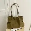 Bolso Tote Grande de Capacidad Vintage Chic Ruien 2026 Nuevo Estilo Otoño Tejido Textura Casual Bolso de Hombro Único