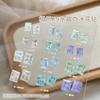 Nuevos Adornos para Uñas Flor de Hielo Estallante de Cristal K9 Azul Claro Verde Fruta Morado Penetración de Hielo Punta de Ángulo Recto Base Plana Diamante Grande