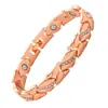Venta Caliente Transfronteriza Moda Europea y Americana Pulsera Magnética Desmontable con Forma de Corazón Aleación Ecológica Incrustaciones de Pedrería Pulsera Ajustable para Mujer