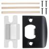 Junta Tipo D Placa de Ataque de Puerta Almohadilla Pieza Guía Bloque de Acero Inoxidable Engrosado Accesorios de Cerradura Venta al por Mayor para Amazon