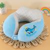 Dropshipping - Almohada Personalizada de Espuma Viscoelástica en Forma de U Transfronteriza, Esencial para Dormir en la Oficina, Almohada de Soporte para el Cuello, Almohada Cervical para Avión y Coche