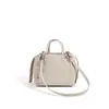 2026 Bolso Sencillo de Moda Bolso de Mano Auténtico de Cuero Bolso Tipo Bowling de Gama Alta Bolso de Hombro Popular Nueva Moda Bolso Cruzado