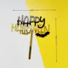 Nuevo Inserto de Acrílico para Pastel de Halloween Calabaza Bruja Murciélago Decoración de Pastel para Fiesta Festiva