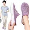 Nuevos Zapatos de Mujer Transpirables Suela Gruesa/Delgada Pantuflas Transfronterizos Medio Abiertos Envío Directo Suela Suave Slip-on Sandalias de Playa Comercio Exterior