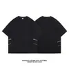 240g Pesado Verano Nueva Ropa de Trabajo Cremallera de Metal Manga Corta Ropa Diseño de Algodón Marca de Tendencia de Nicho Estilo Hong Kong Hombre