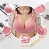 Ropa interior transpirable nueva con copa para mujeres de mediana edad y mayores, sin aros, para realzar el busto grande, sin marcar los lados, ropa interior cómoda
