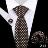 Corbata de Negocios para Hombre Pañuelo de Bolsillo Traje Vestido Banquete Camisa Rojo Negro Polo Lunares Cuadros Corbata de 8cm