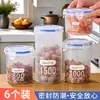 Frasco Sellado Plástico Transparente Cocina Caja de Almacenamiento para Granos Almacenamiento de Productos Secos Frasco para Alimentos Frasco de Almacenamiento Transparente