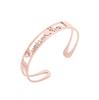 [Personalizado privado] Pulseira de aço inoxidável com nome 10mm banho ouro 18K pulseira de letra em inglês
