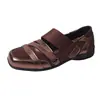 Sapatilhas Esportivas de Nicho Estilo Francês para Mulheres 2026 Primavera e Outono Novos Bico Quadrado Velcro Versátil Moda Nova Tendência de Sapatos