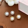 Pendientes con un Toque de Lujo Ligero y de Gama Alta, Pendientes de Perla Natural con Pasador de Plata 925, Diseño Retro Francés, Elegantes Accesorios para Orejas de Mujer