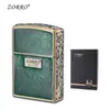 Encendedor de queroseno a prueba de viento auténtico Zorro Shenlong personalizado verde transparente con revestimiento de acero blanco, encendedor de aceite estilo vintage antiguo