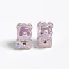 Ding Yi Opala Arco-Íris Zircônia Urso Lua Fria Resina Galvanizada Contas com Furo para DIY Acessórios de Pulseira Materiais