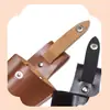 Funda de cuero engrosado vintage para tijeras de jardinería, disponible, cubierta de almacenamiento para tijeras de podar de colgar en la cintura, funda protectora para tijeras de árboles frutales y florales