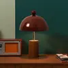 Lámpara de Mesa Vintage para Sala de Estar Estilo Francés, Lámpara de Mesita de Noche de Gama Alta de Madera Maciza Estilo Americano para Dormitorio, Lámpara de Mesita de Noche Mid-Century para Habitación de Hotel