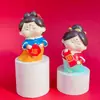Tendencia Nacional Creativa Linda Dama Oficina en Casa Decoración de Escritorio Pequeños Adornos Regalos de Resina Culturales y Creativos Venta al por Mayor