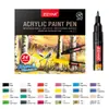 Marcador Acrílico Personalizado Ligeramente Tinta Impermeable Italiana de Alta Calidad Punta Ultra Fina Japonesa Venta Caliente en Amazon