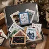 Série Museu Filatélico Momo Pacote de Adesivos para Carimbos Adesivos Decorativos DIY para Diário Retro de Plantas 6 Designs para Escolher
