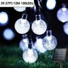 Cordão de Luz Bolha Transfronteiriço Atmosfera Externa Bola de Cristal Faixa de Luz Colorida Decoração de Jardim de Natal Pátio Faixa de Luz Solar