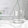 Vaso de Vidro Extra Grande para Comércio Transfronteiriço, Transparente Reto Tamanho Extra Grande, 60cm de Diâmetro Grande para Bambu da Sorte Hidropônico e Aquicultura