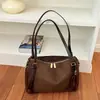 Bolsa de almofada com estampa de leopardo retrô estilosa bolsa de ombro única estilosa para o trabalho simples de alto valor personalidade bolsa de axila