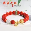 Pulsera de diente de tigre envuelta en pulpa tejida a mano joyería para mujer tejida a mano pulsera estilo étnico de verano cuerda trenzada mayoreo
