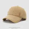 Boné de Baseball Infantil Cor Sólida Estilo Europeu e Americano, Chapéu de Sol para Primavera e Verão, Boné para Rabo de Cavalo, Boné de Baseball Desgastado Moderno para Meninos e Meninas