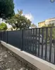 Valla de patio moderna minimalista de aleación de aluminio para exteriores, barandilla de escaleras de arte de aluminio para villa, pasamanos, valla de jardín