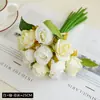 Toque Altamente Realista Flor de Rosa Hidratante Decoração de Casa Flor Artificial Estilo Coreano Casamento Buquê da Noiva Decoração de Casa