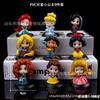 Figuritas de Princesas Versión Q Blancanieves Cenicienta Bella Elsa Decoraciones de Escritorio Decoraciones de Vitrina Decoraciones para Pasteles al por Mayor