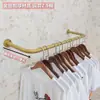 Estante de Exhibición para Tienda de Ropa Colgador de Pared para Ropa Tubo Redondo Colgador Lateral Colgador de Ropa de Hierro Forjado Montado en Pared para Tiendas de Ropa para Hombres y Mujeres