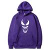 Spider-Man Marvel articulación Venom Venom suéter para hombre jersey otoño e invierno más terciopelo estudiante casual abrigo con capucha