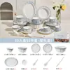 Conjunto Personalizado de Tigela e Prato Francês com Esmalte Sub-glacê Utensílios de Mesa para Casa Novo Estilo 2025 Conjunto Completo para Inauguração de Casa Alto Valor Estético
