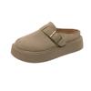 Sapatos Mary Jane Retro com Biqueira Larga para Mulheres 2025 Primavera & Outono Novos Versáteis de Solado Grosso Boca Rasa com Plataforma para Elevar Altura