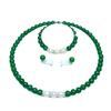 Collar de Ágata a juego con Collar de Perlas Cadena de Cuentas de Calcedonia Cadena de Nácar Aretes Pulsera Joyería Regalo para el Día de la Madre