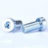 Tornillos de Cabeza Baja Hexagonal Din7984 Grado 8.8 Zincado Azul y Blanco Tornillos Mecánicos Hexagonales de Cabeza Cilíndrica Delgada M3-M12