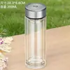 Taza de Té de Regalo con Logo Impreso, Regalo Souvenir, Taza de Agua de Vidrio de Borosilicato Alto Resistente a Altas Temperaturas, Taza Publicitaria, Taza de Vidrio de Doble Pared
