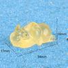 Boneca Capivara criativa luminosa fofa acessórios decorativos DIY mini cápsula surpresa pequenos enfeites