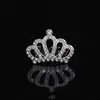 Nueva Joyería de Diamantes de Aleación Corona Infantil Tiara para Niñas Corona de Princesa Cumpleaños Accesorios para el Cabello con Pedrería Fabricante Mayorista