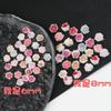 Fornecimento Direto da Fábrica Joias para Nail Art Flor Rosa Celebridade da Internet Resina Manchadada Gradiente Camélia Esculpida Acessórios para Unhas
