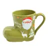 Presente de Natal 2025 Fofo Criativo Desenho Animado Sapatos de Natal Caneca Cerâmica Conjunto Caixa de Presente Atacado Presente de Natal
