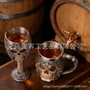 Copo de Vinho Caveira Transfronteiriço, Caneca de Resina Caveira, Presente Personalizado, Decoração de Casa, Essencial para Bar de Caveiras
