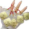 Popular Chapado en Oro 38 Piezas Día de la Reina Día de la Diosa Ma Zu Cuadrado Colgante Bolso Teléfono Llavero Venta al por Mayor Transfronterizo