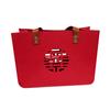 Lembrancinhas de Casamento Chinês 2026 Bolsa de Feltro Celebração de Casamento Bolsa de Presente Vermelha Oca Bolsa de Mão de Feltro
