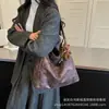Bolsa Feminina Estilo Coreano Estampa de Leopardo Bolsa de Moda 2026 Nova Bolsa Tote Retrô de Ombro Único Transversal Popular para o Dia a Dia Grande Capacidade