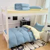 Sábana de algodón puro grado A para maternidad e infantil para dormir sin ropa, estilo fresco y simple, pieza única de algodón, juego de tres piezas de funda de almohada individual/doble para dormitorio de estudiante