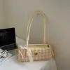 Moda Estilo Coreano PU Cuadros Bajo el Brazo 2026 Primavera Nuevo Simple Bolso de Viaje Moda Versátil Bolso de Hombro Alta Apariencia