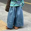 Camisa Polo de Manga Larga a Rayas para Niña Cuello Solapa Botones Arriba Top Casual Versátil de Otoño para Niña Pantalones Rectos para Niña